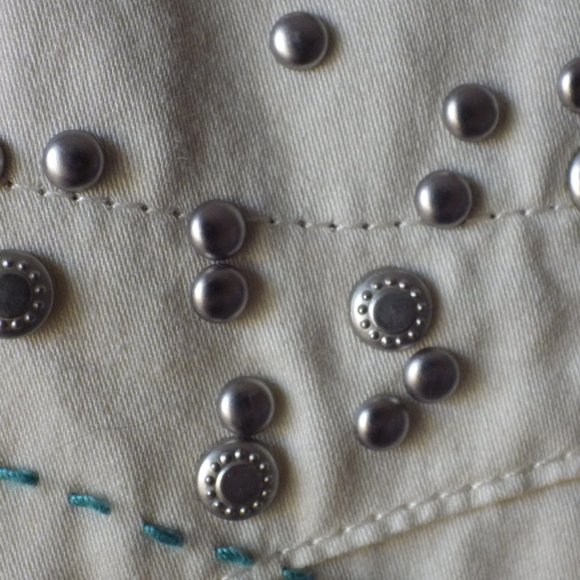 TWENTY X Western Shirt/ Fitted/Embroidery/ Metal Studs/ Wrangler/ LARGE - Picture 7 of 11